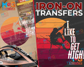 I Like to Get High Iron-On Transfer Patch Rock Climbing Hikers Gifts